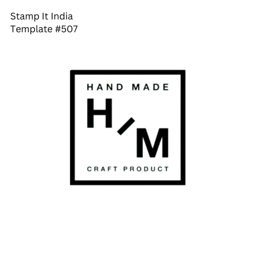 Pre-Designed Rubber Stamp #507 (Handmade) (Paper | Fabric | Canvas | Art Concrete | Cork | Wood)