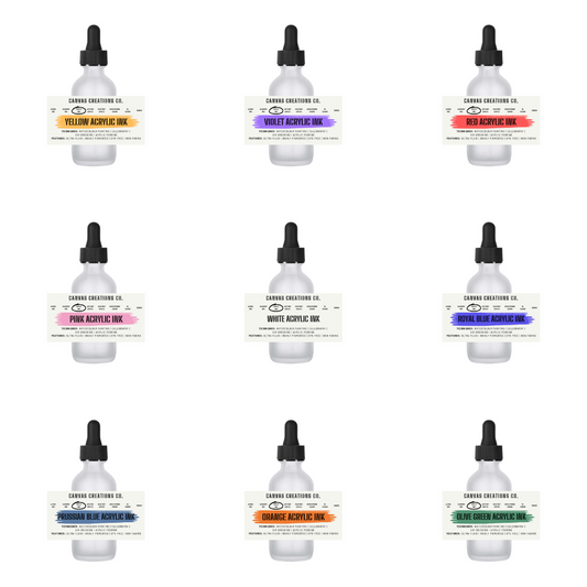 Acrylic Inks (Watercolour Painting | Calligraphy | Air-Brushing | Acrylic Pouring) (Combo of 15, 30ml each)