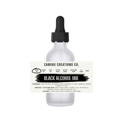 Black Alcohol Ink (Epoxy Resin | Glass | Ceramics | Leather)