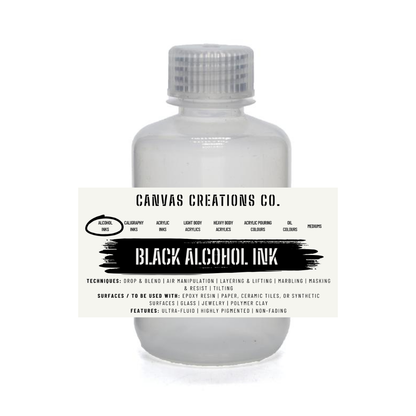 Black Alcohol Ink (Epoxy Resin | Glass | Ceramics | Leather)