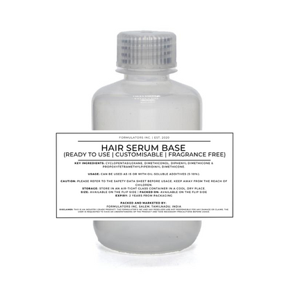 Hair Serum Base (Ready to Use | Customisable | Fragrance Free)