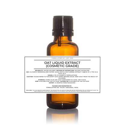 Oat Liquid Extract (Cosmetic Grade)