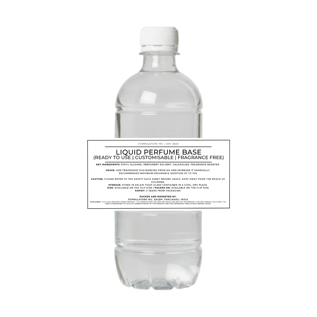 Liquid Perfume Base (Ready to Use | Customisable | Fragrance Free)