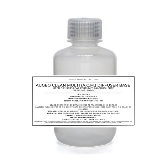 Augeo Clean Multi (A.C.M.) Diffuser Base (Reed Difusers | Car Perfumes | Alcohol Free Perfume Base)