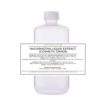 Nagarmotha Liquid Extract (Cosmetic Grade)