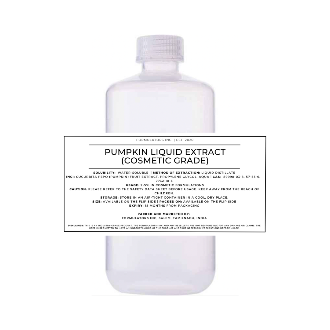 Pumpkin Liquid Extract (Cosmetic Grade)