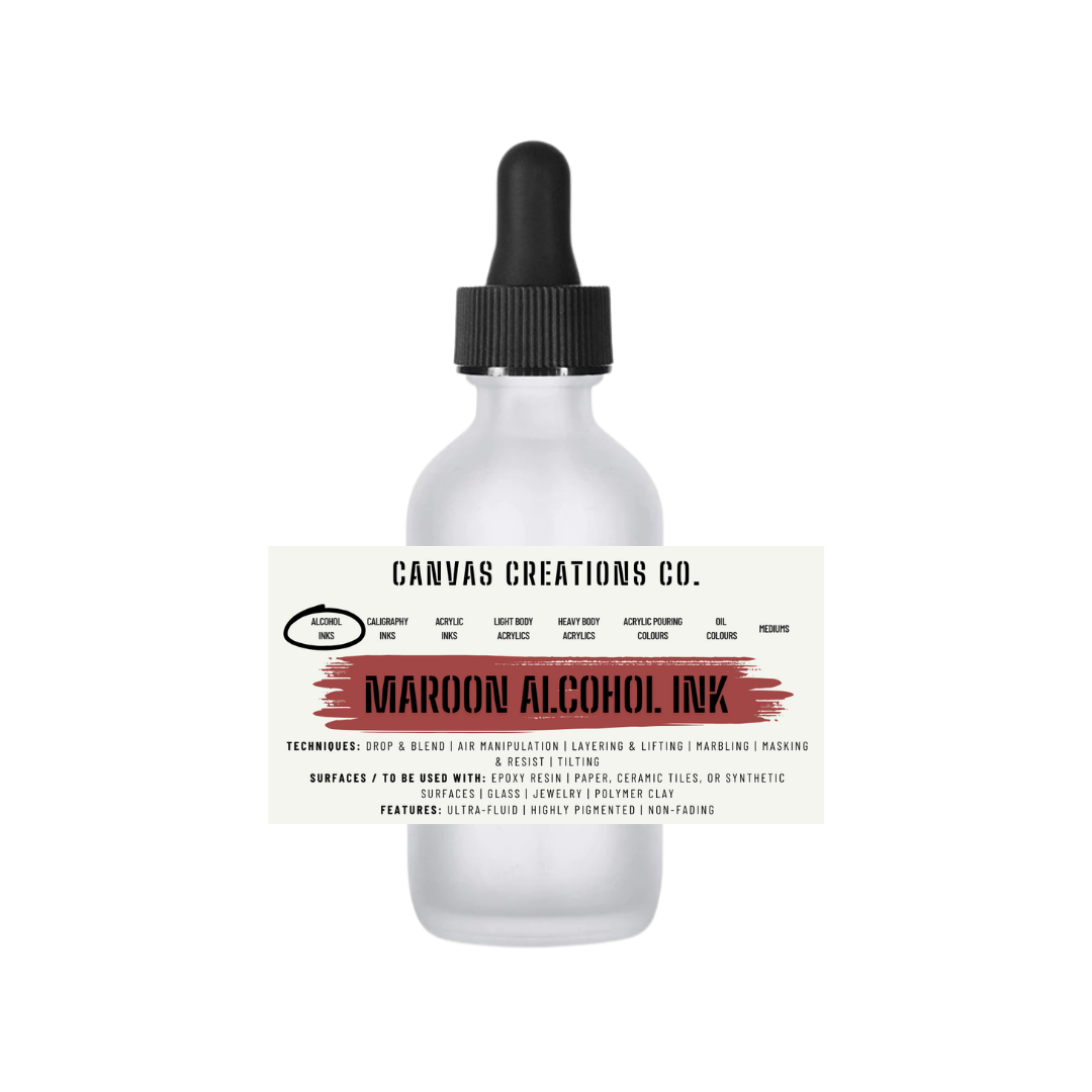 Maroon Alcohol Ink (Epoxy Resin | Glass | Ceramics | Leather)
