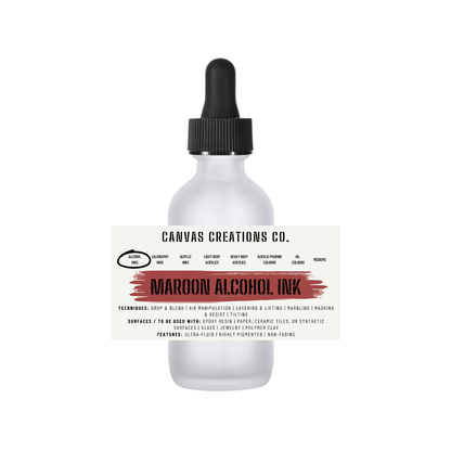 Maroon Alcohol Ink (Epoxy Resin | Glass | Ceramics | Leather)