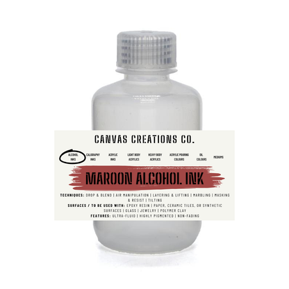 Maroon Alcohol Ink (Epoxy Resin | Glass | Ceramics | Leather)