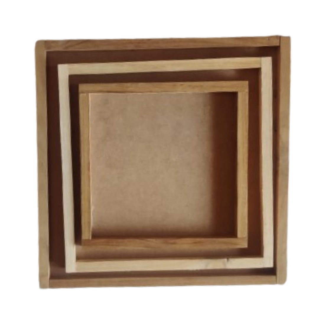 Base Square Frame Image MDF Square Wooden Frame Base – The Art Connect