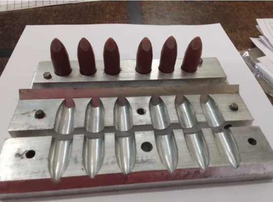 Lipstick Mould Bullet Top (6 Cavities)