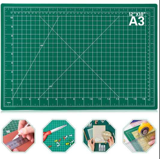 A3 Green Cutting Mat (5 Layers | Self-Healing) (Craft | Leather | Stenciling | Scrapbooking)