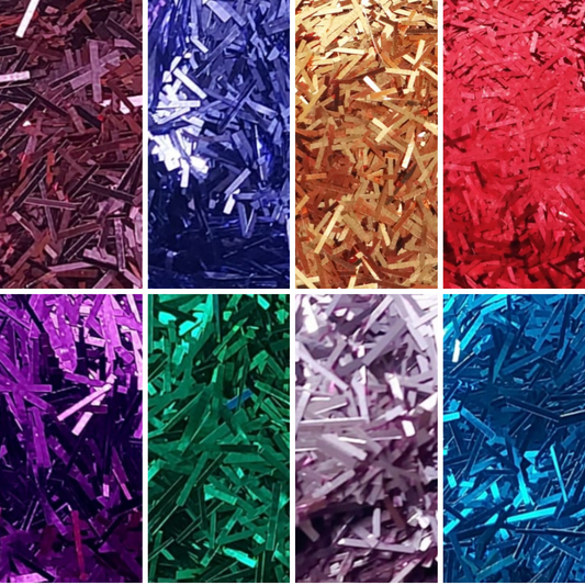 Tinsel Art Glitter (Candle Making | Epoxy Resin | Craft Projects) (Combo of 8, 10gms each)