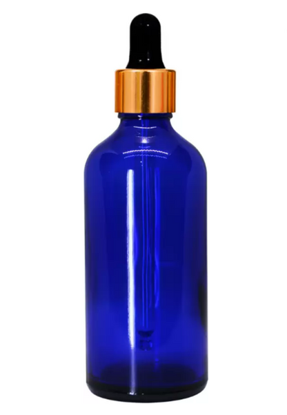 Cobalt Blue Glass Dropper Bottle (100ml)