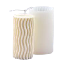 Big Vertical Wave Pillar Candle Silicone Mould – The Art Connect